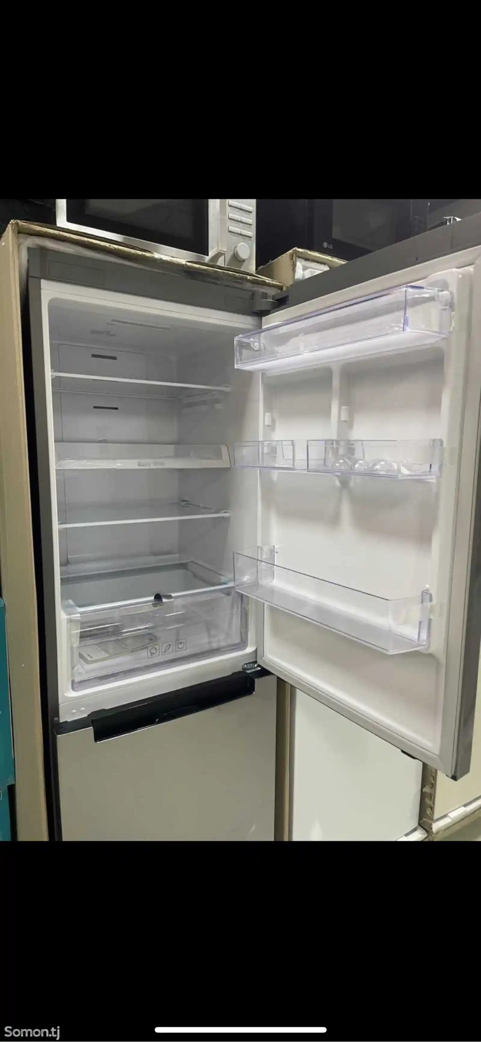 Холодильник Samsung rb30 серый-3