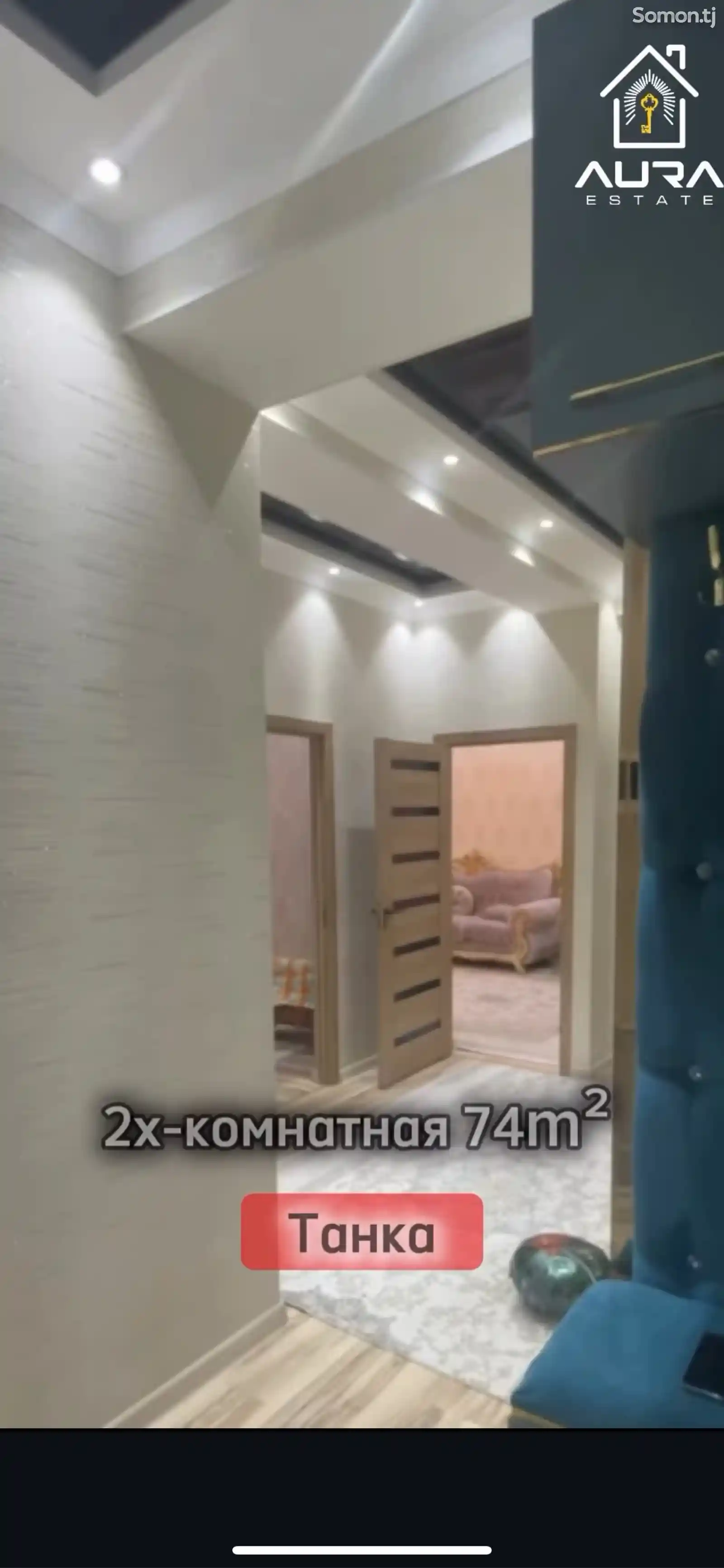 2-комн. квартира, 14 этаж, 78 м², Шохмансур-2