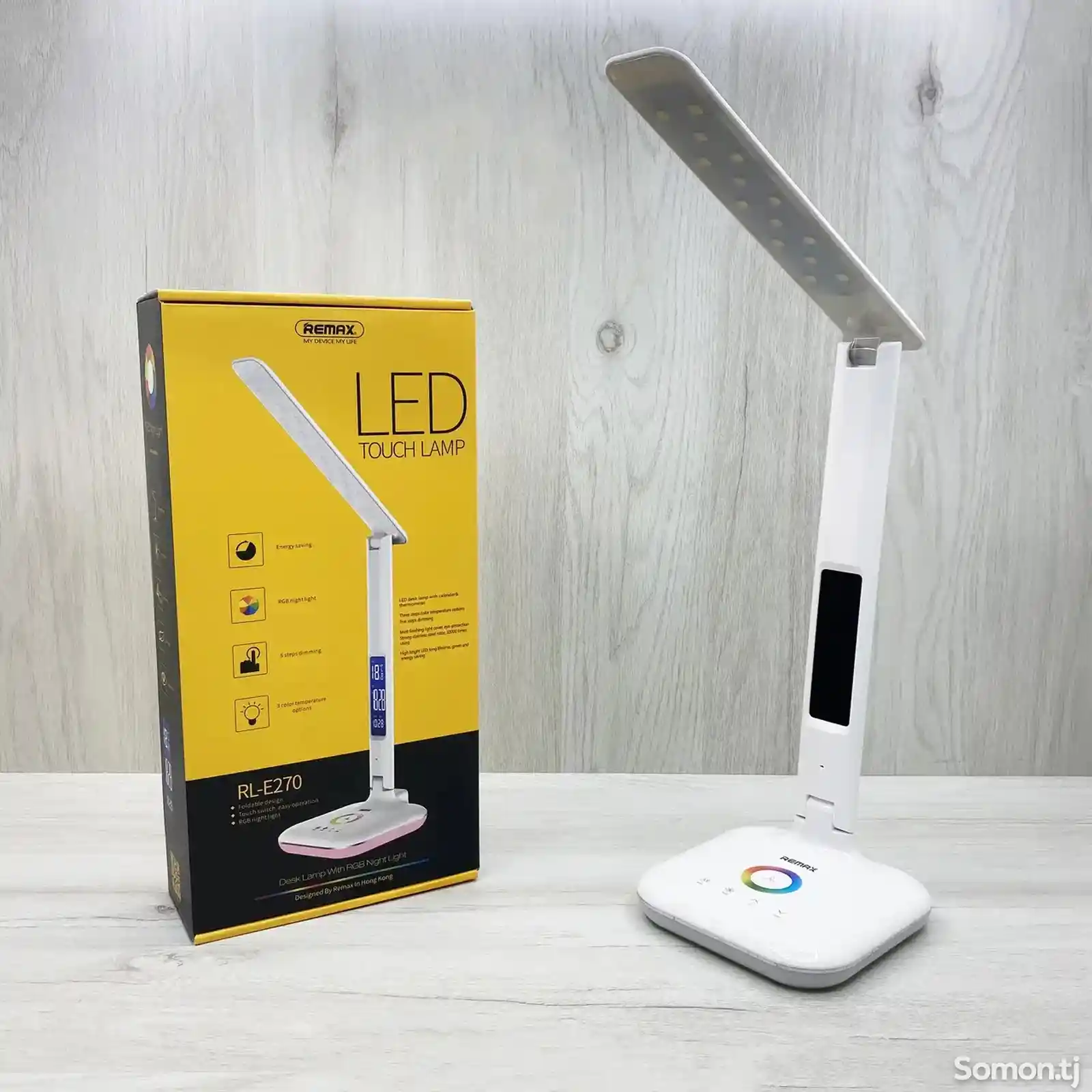 Настольная лампа Remax Led Touch RL-E270 с термометром, календарем и часы-1
