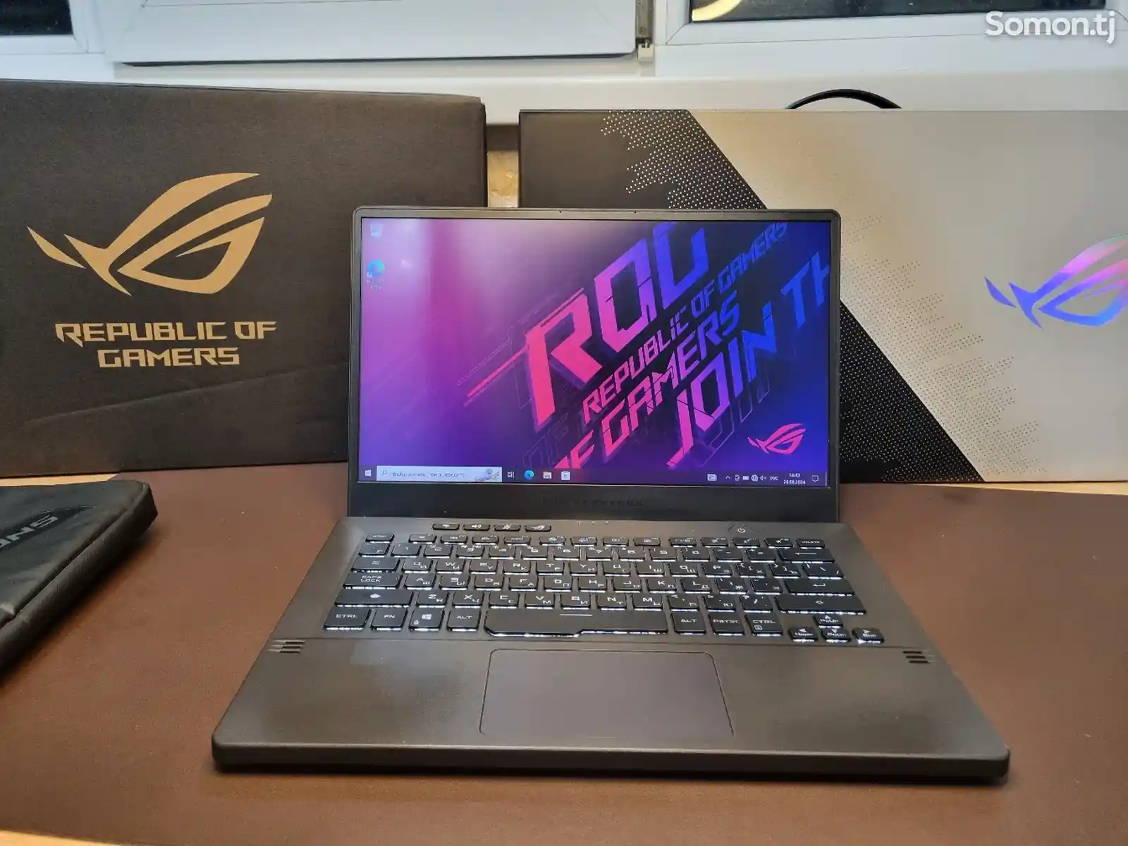 Ноутбук asus rog zephyrus i5-12450hx Rtx-3050 ozu-16gb ssd-512gb 144hz 8 часов-3