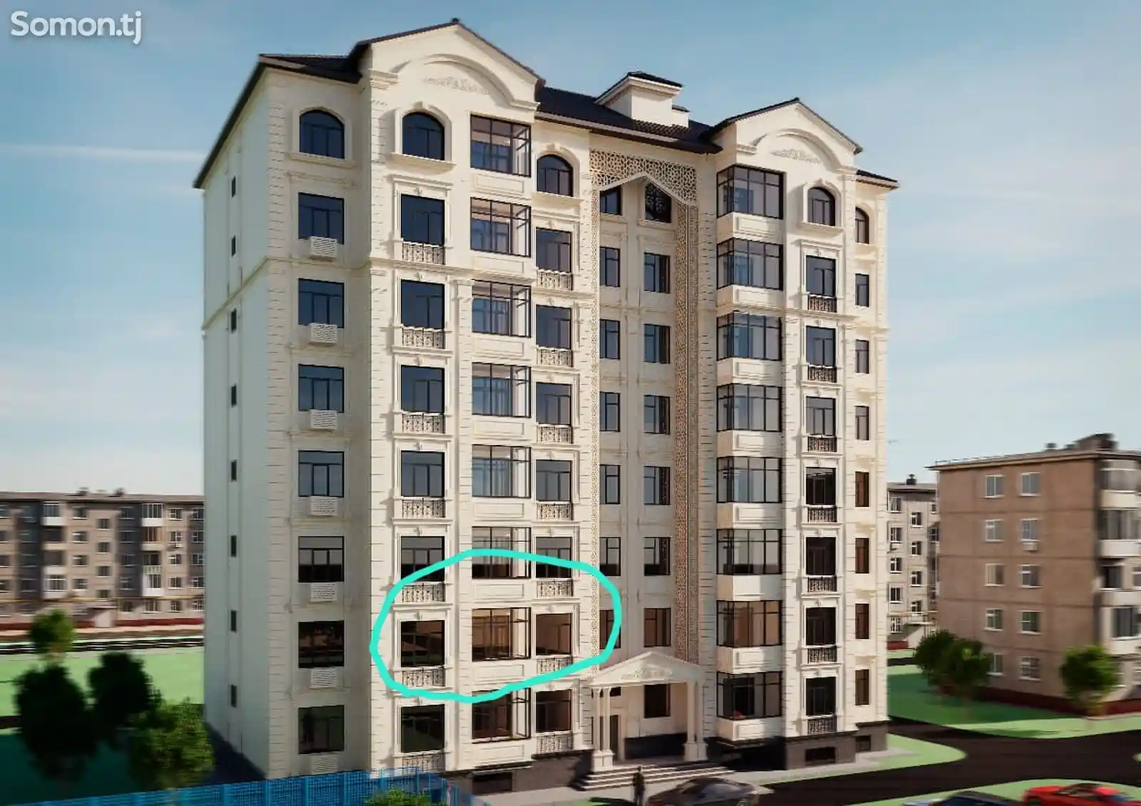 2-комн. квартира, 2 этаж, 60 м², 31 мкр-7