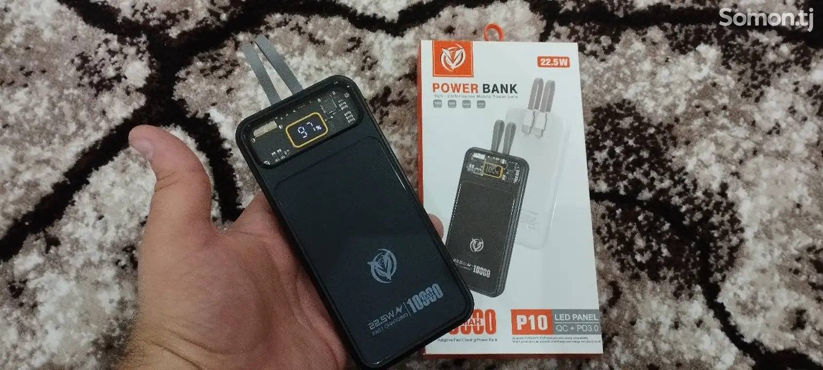 PowerBank P10 10000Mah с турбо зарядкой-2