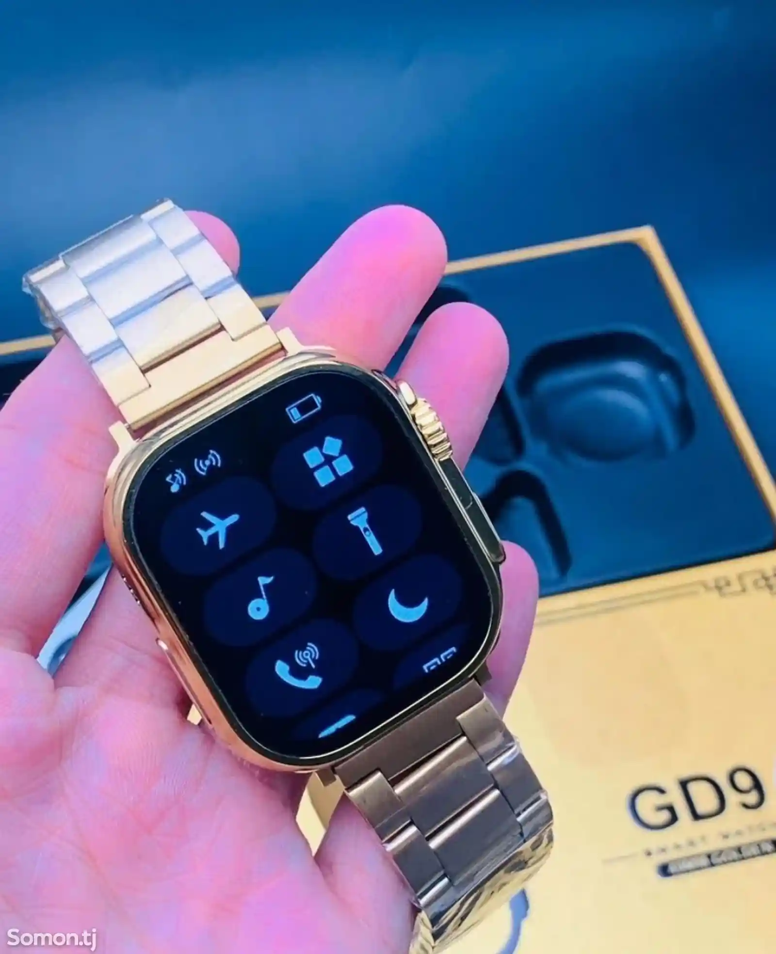 Смарт часы Smart Watch 9 Gold Золотистый-3