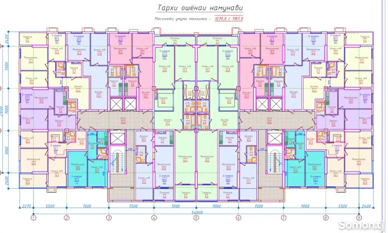 3-комн. квартира, 11 этаж, 136 м², Цирк, мжк-6