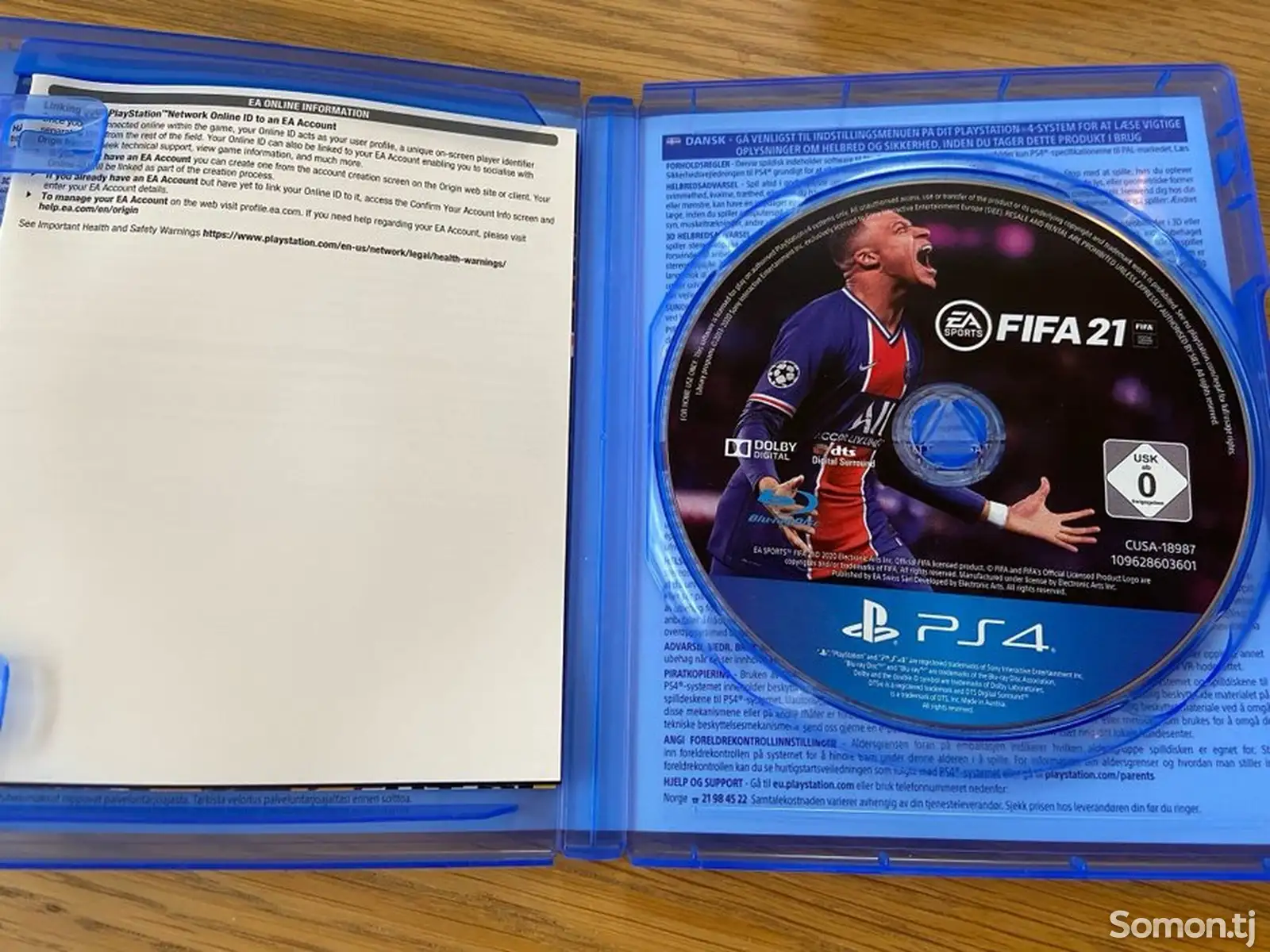 Диск для ps4/fifa 21-3