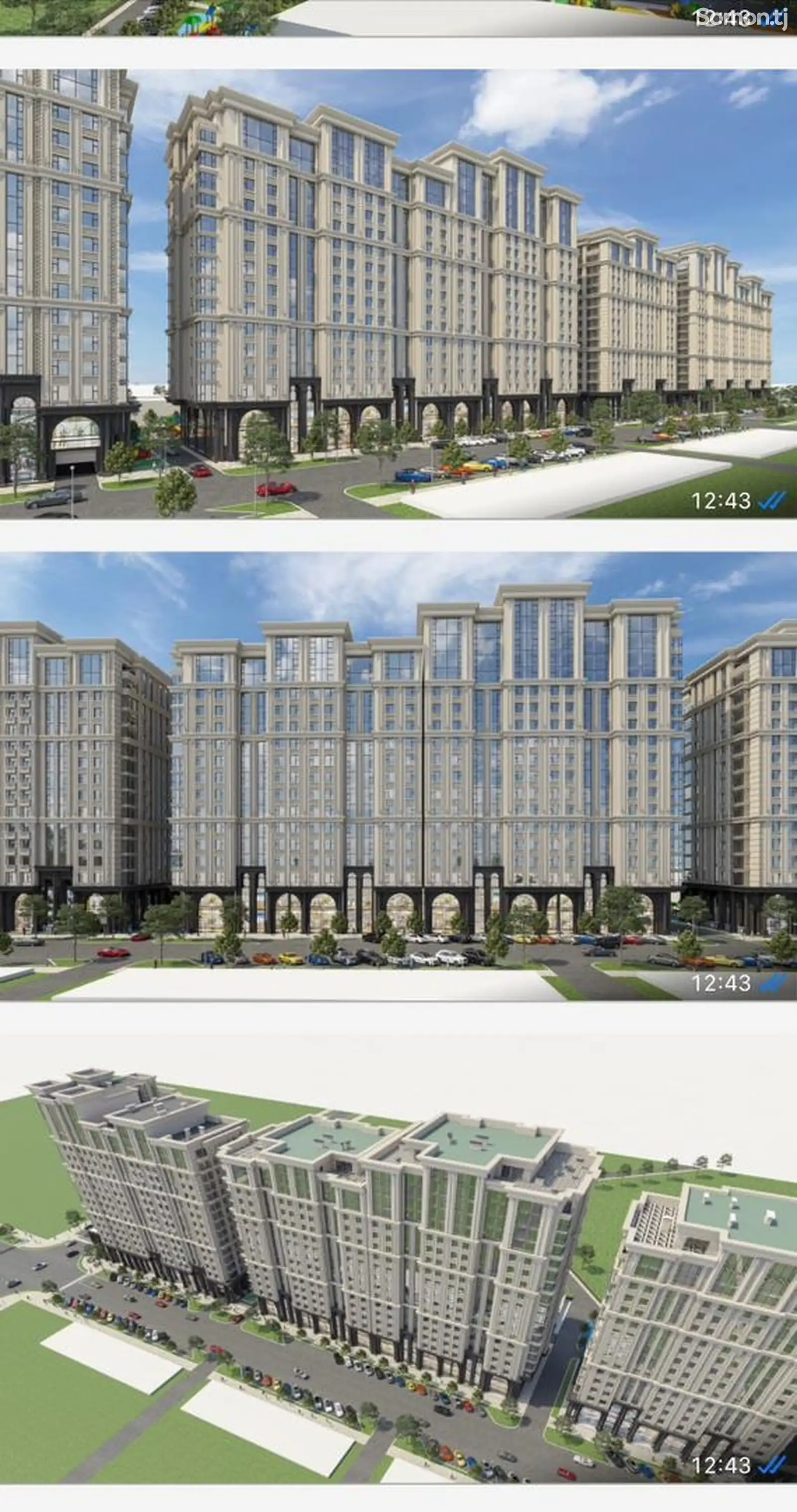 1-комн. квартира, 10 этаж, 54 м², Шохмансур