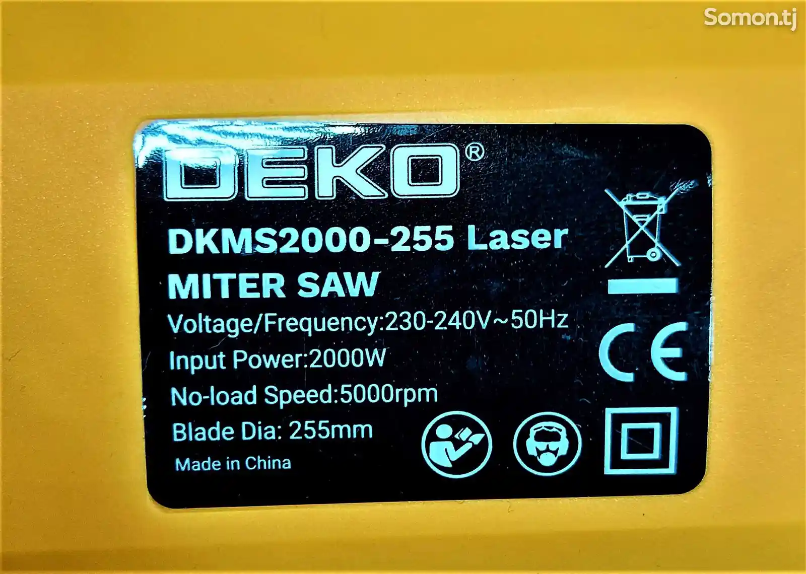 Торцовочная пила 2000W Deko DKMS2000-255 с лазером-10