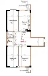 3-комн. квартира, 11 этаж, 108 м², Центр, Гранд отель-13