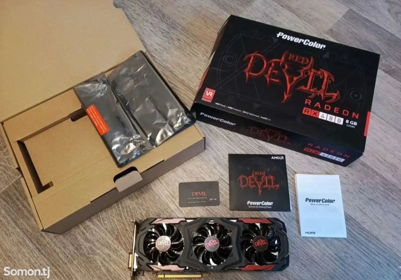 Видеокарта PowerColor Red Devil RX 480 8GB 256 бит-1