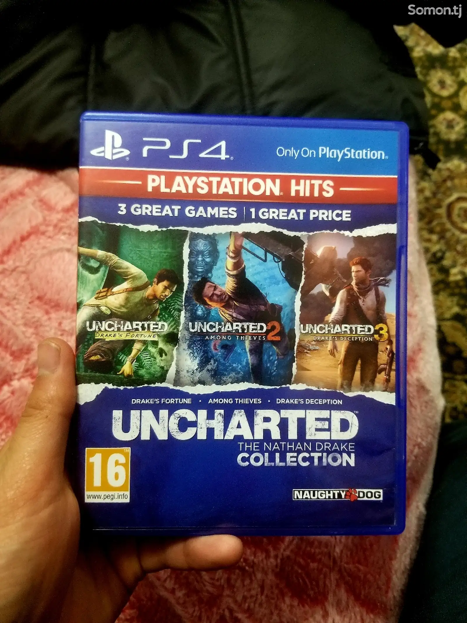 Игра Uncharted коллекция 1 2 3 для PS 4/5