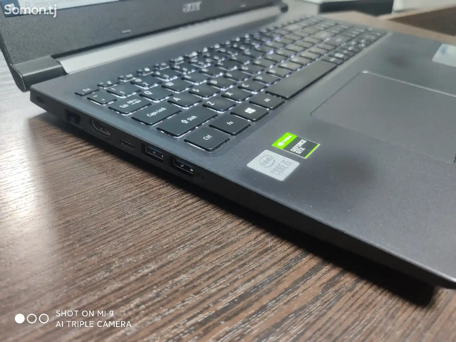 Ноутбук Acer Aspire core i5-10200H GTX 1650Ti 4GB 512GB NVMe FHD-4
