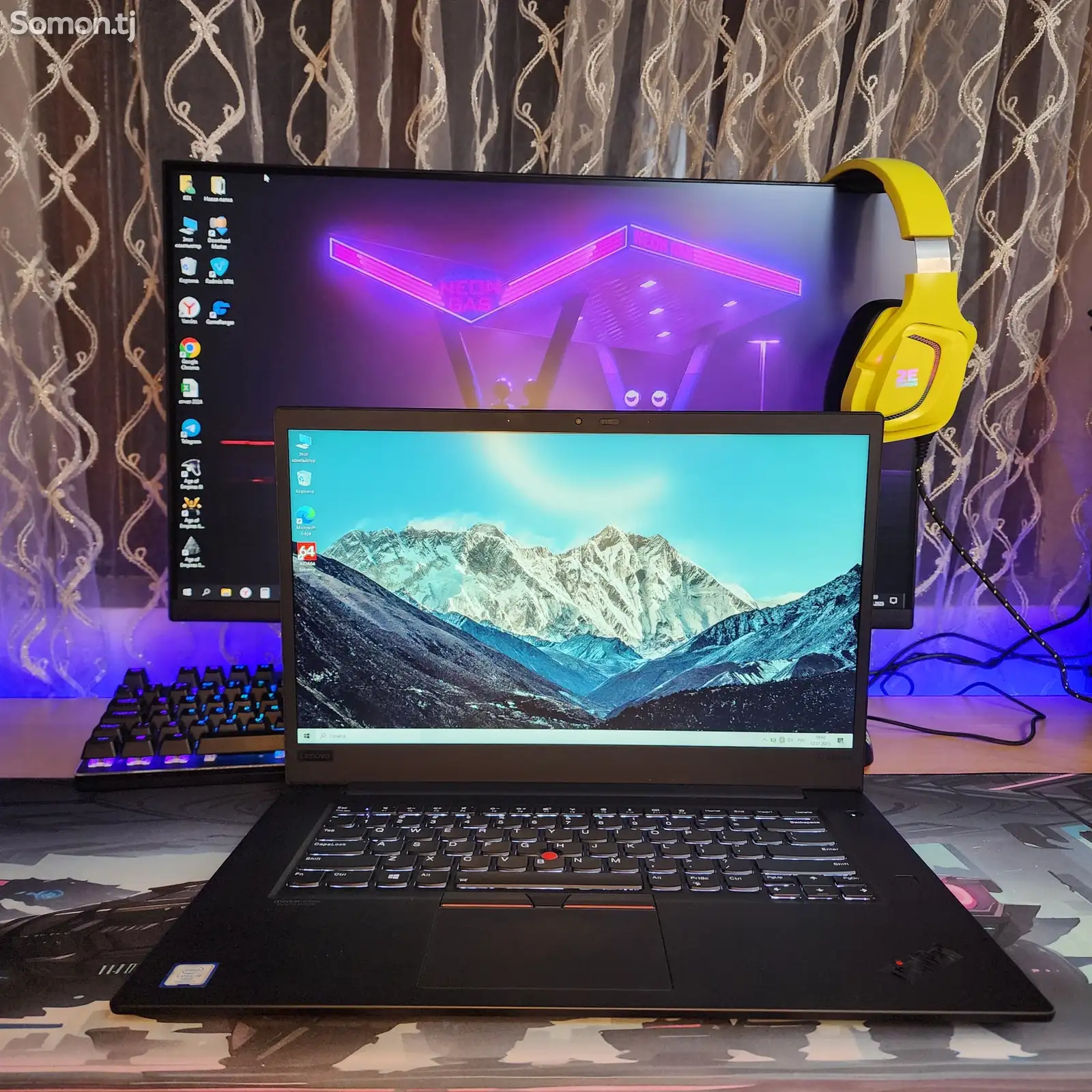 Игровой ноутбук lenovo i9 9880h gtx 1650 16/512-1