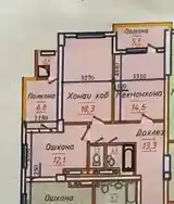 3-комн. квартира, 9 этаж, 78 м², Ашан-2