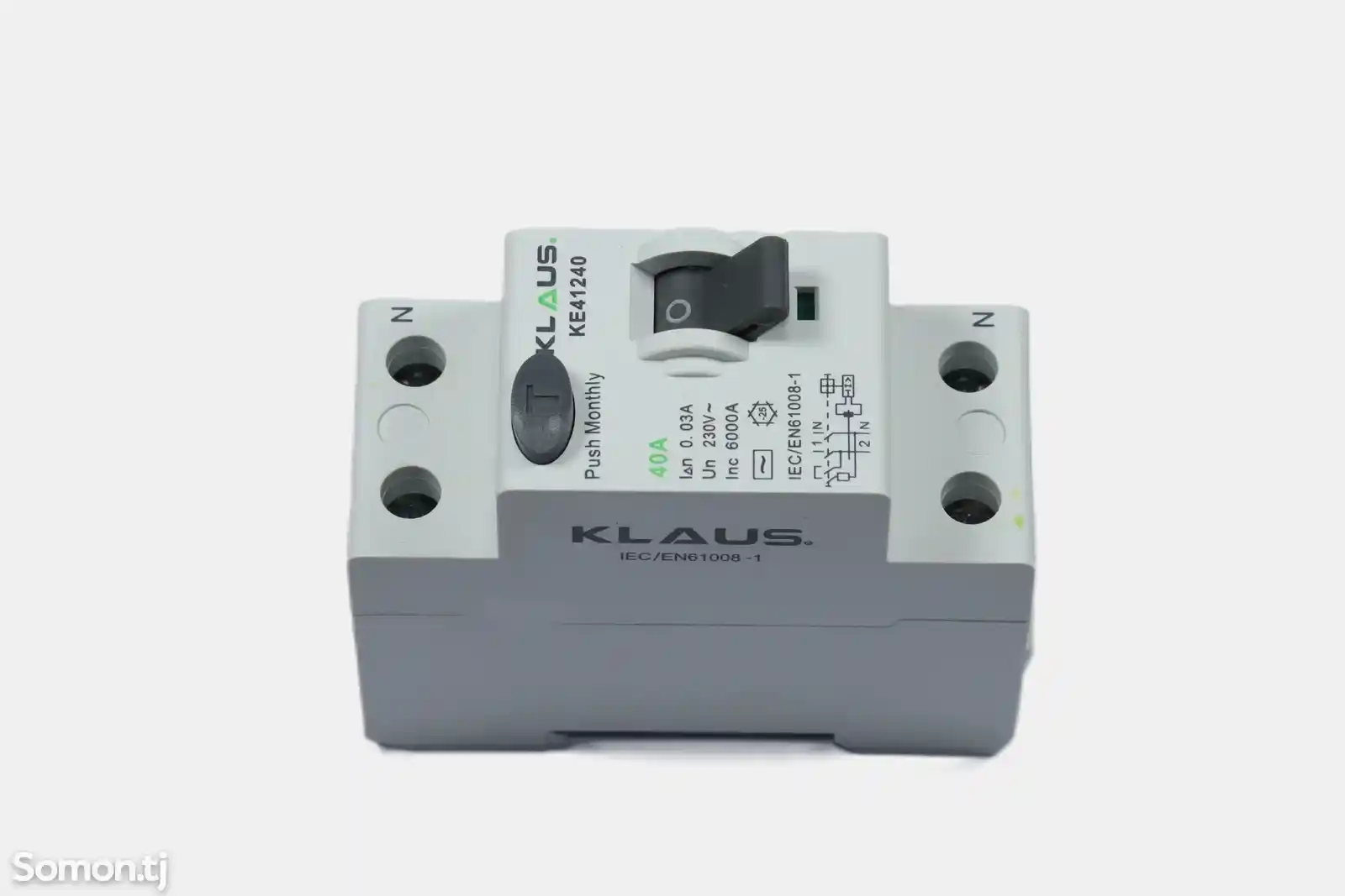 Выключатель остаточного тока Klaus 2P 40A 1P+N KE41240