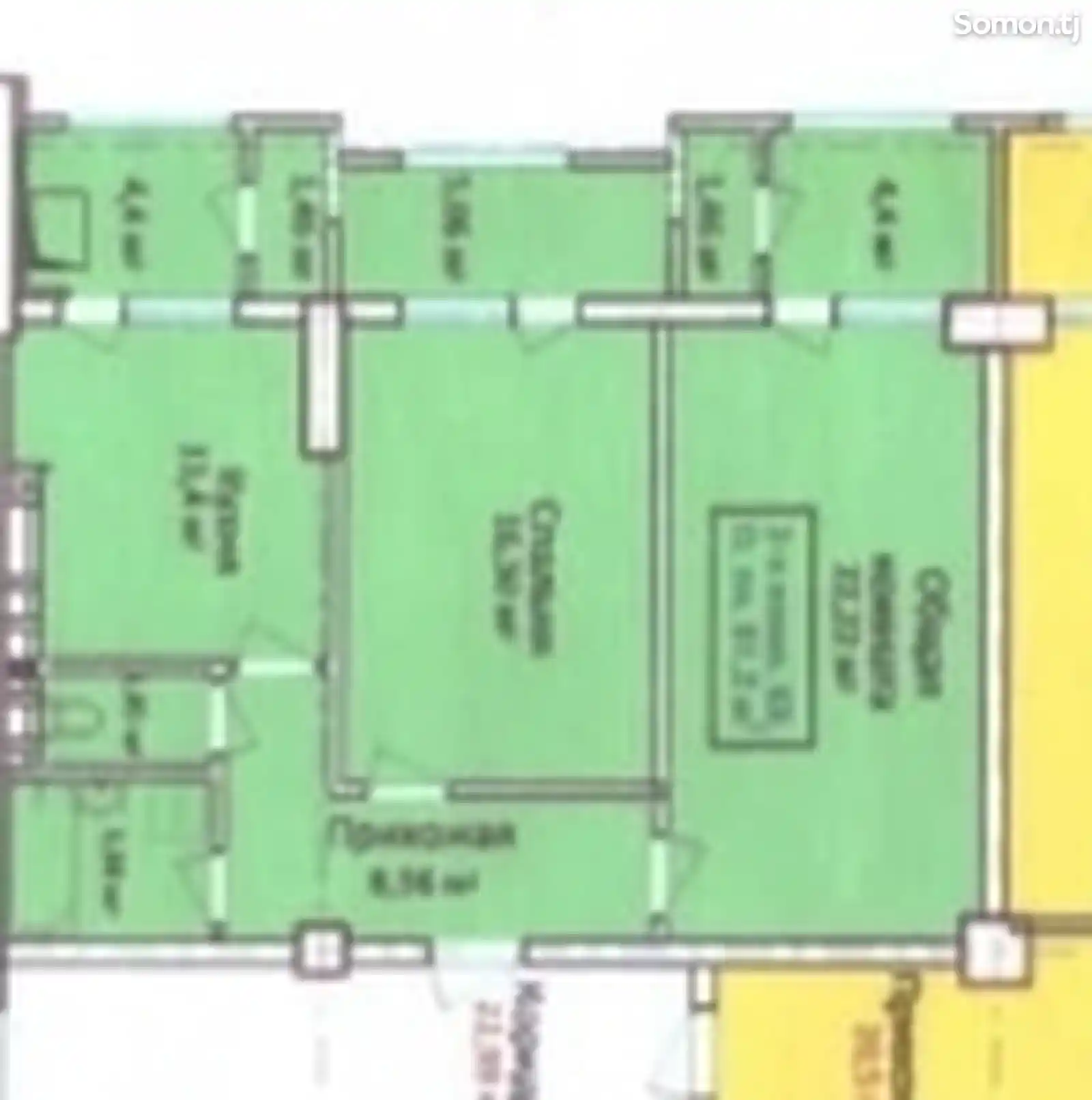 2-комн. квартира, 5 этаж, 76 м², Голубой экран, Пайкар-2