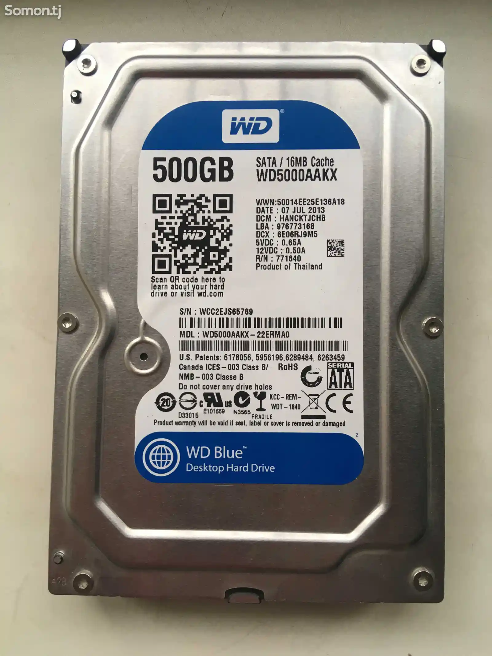 Жёсткий диск WD 500gb-1