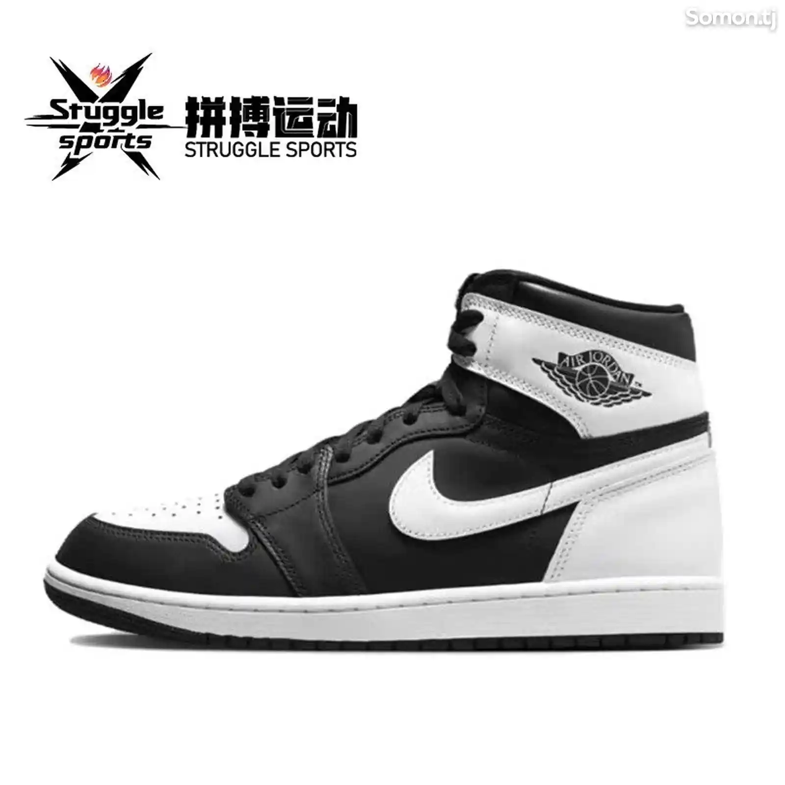 Кроссовки Nike Air Jordan 1 High Og Black White на заказ-4