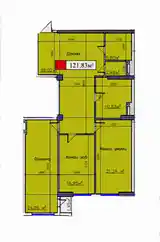 3-комн. квартира, 6 этаж, 122 м², Спартак-2