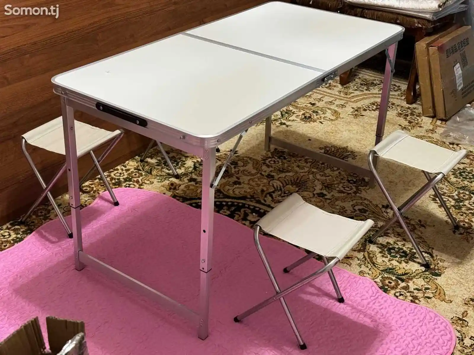 Раскладной стол со стульями-2