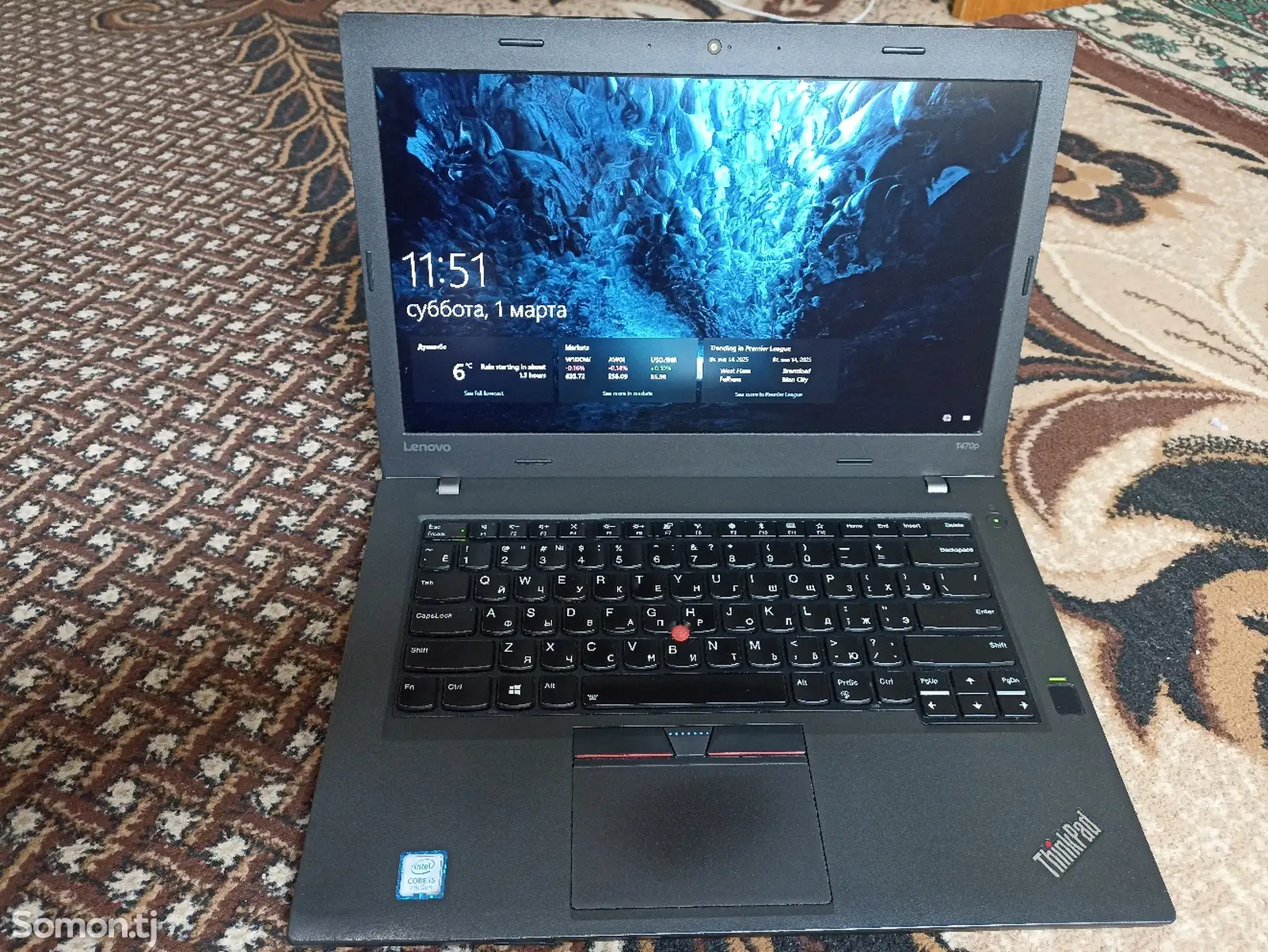 Ноутбук Lenovo ThinkPad T470P-1