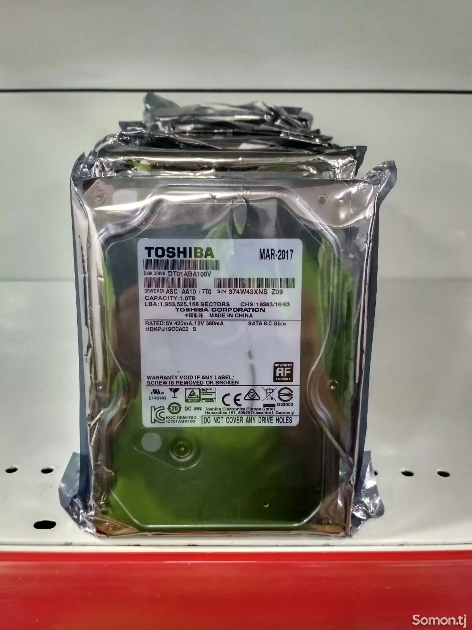 Жёсткий диск Toshiba 1TB-1