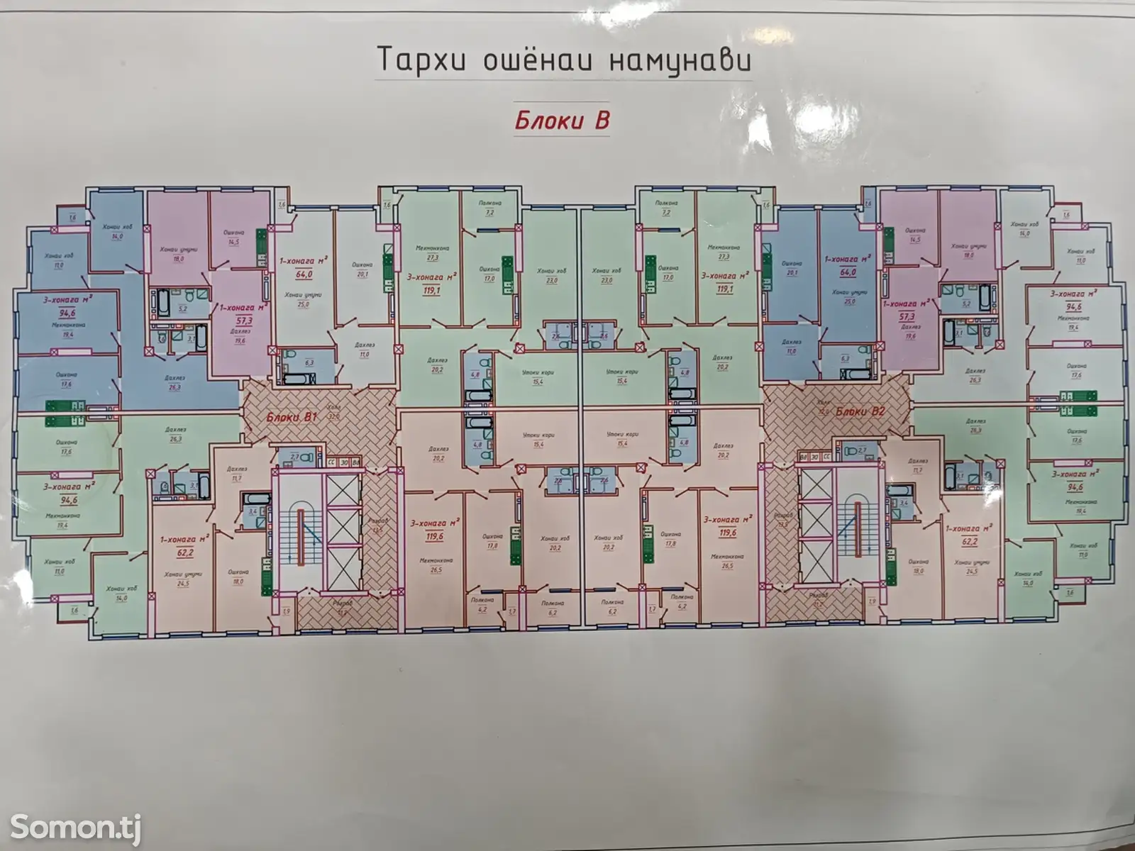 6-комн. квартира, 3 этаж, 189 м², Казокон Курутоби Нур, Олим-4