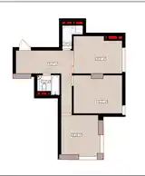 2-комн. квартира, 4 этаж, 52 м², Мости 82 микрорайон -2