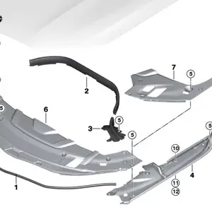 Уплотнитель капота на BMW G30 -G12