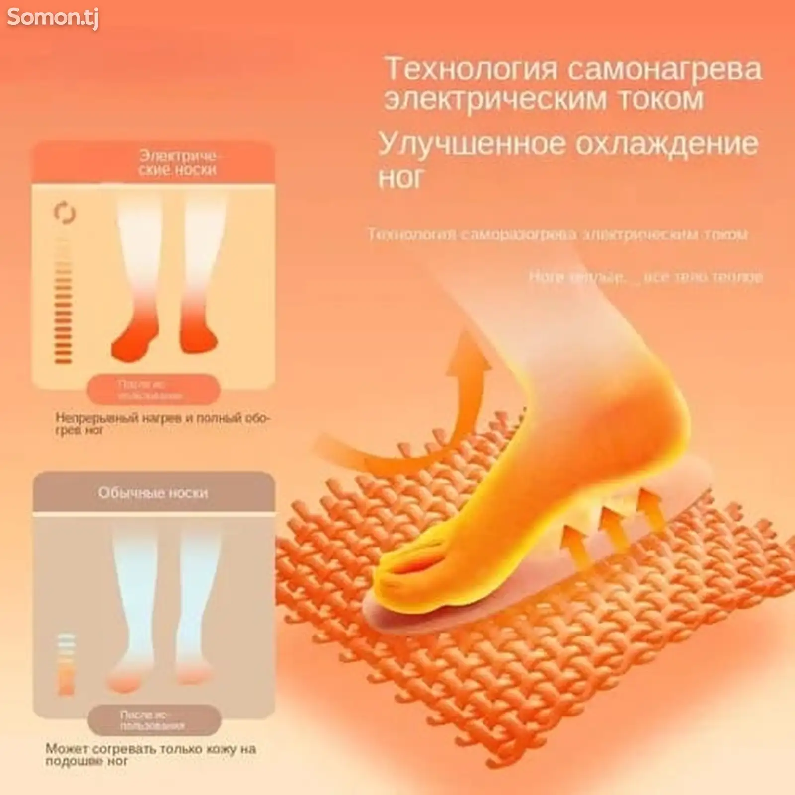 Электрические носки на батарейках-9