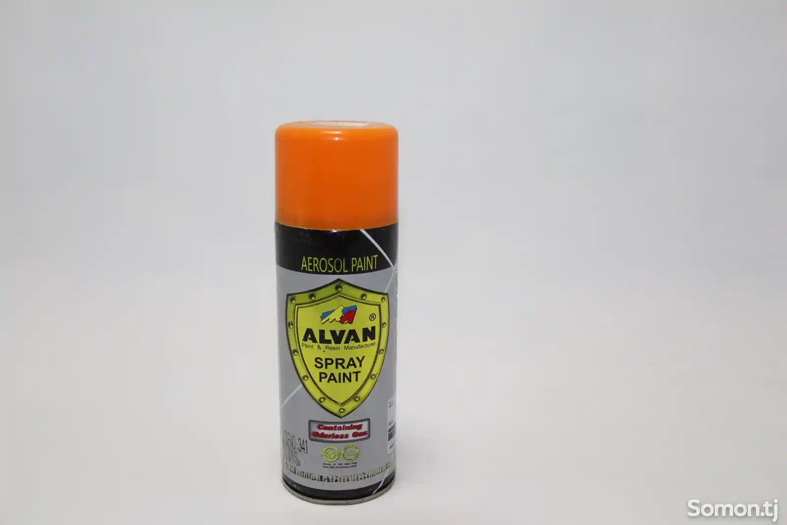 Аэрозольная краска ALVAN оранжевый code 341 400ml-1