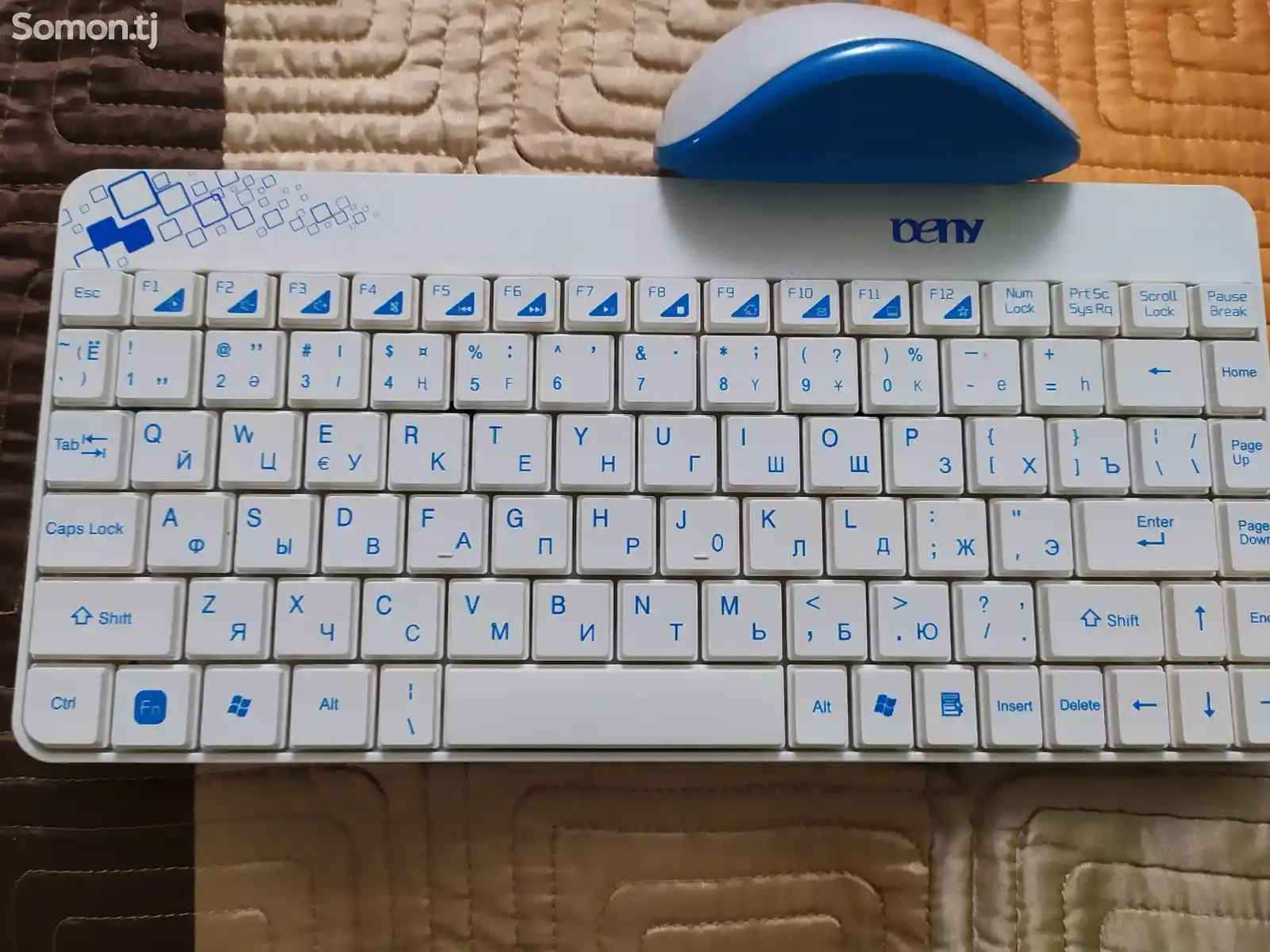 Клавиатура беспроводная для компьютера и ноутбука с мышкой-2
