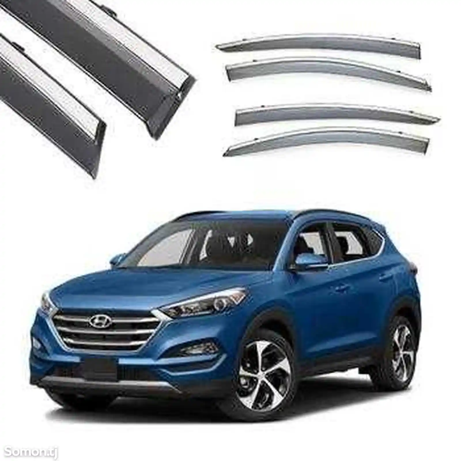 Дефлекторы окон на Hyundai Tucson 2011-2014-2