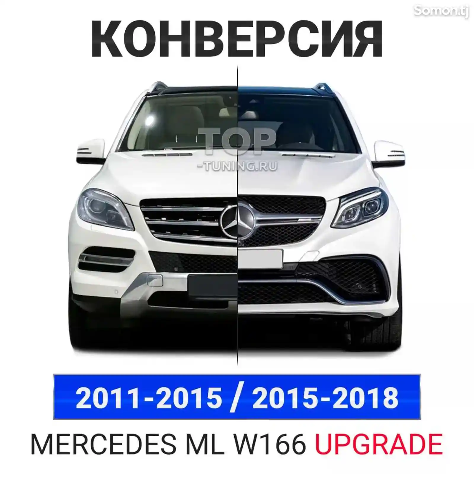 Обвес Mercedes-Benz ML W166 VS GLE W166 6.3 amg-3