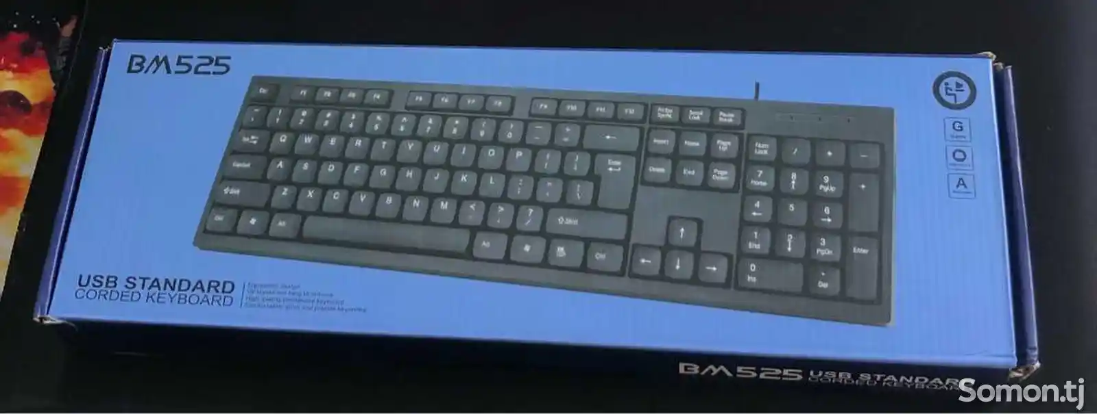 Клавиатура для компьютер с кабель и Android сотовый телефон-1