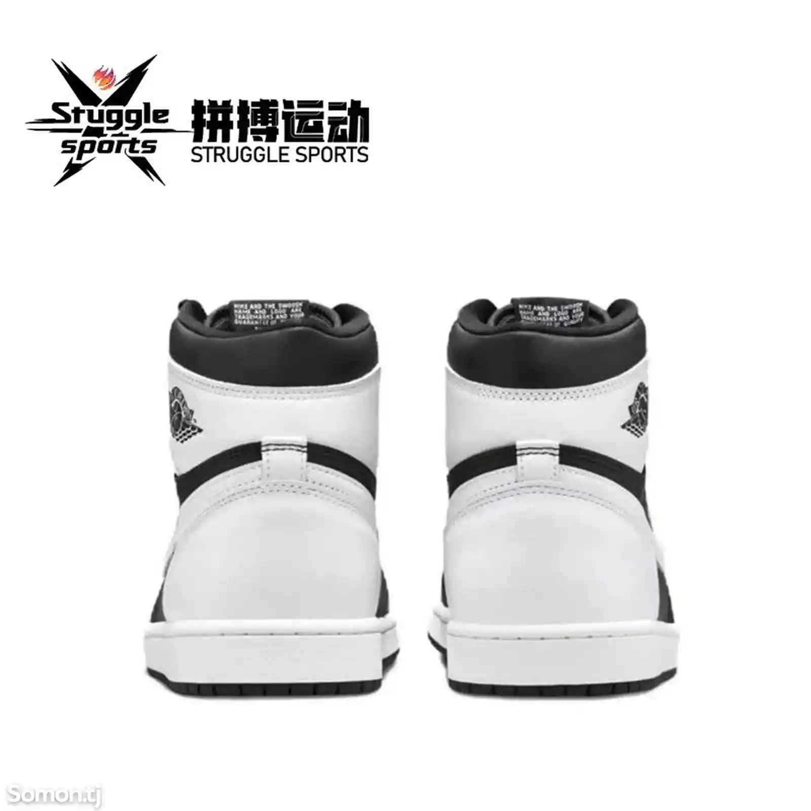 Кроссовки Nike Air Jordan 1 High Og Black White на заказ-3