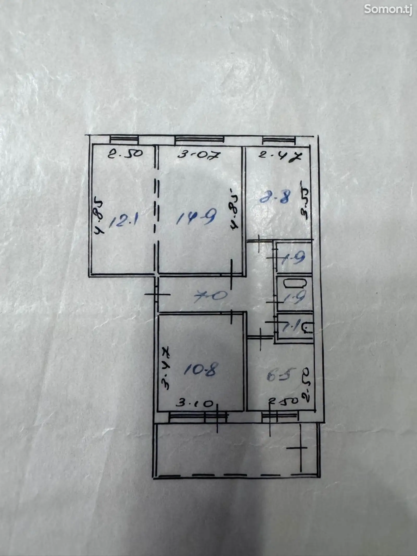 4-комн. квартира, 4 этаж, 77 м², Фирдавси-3