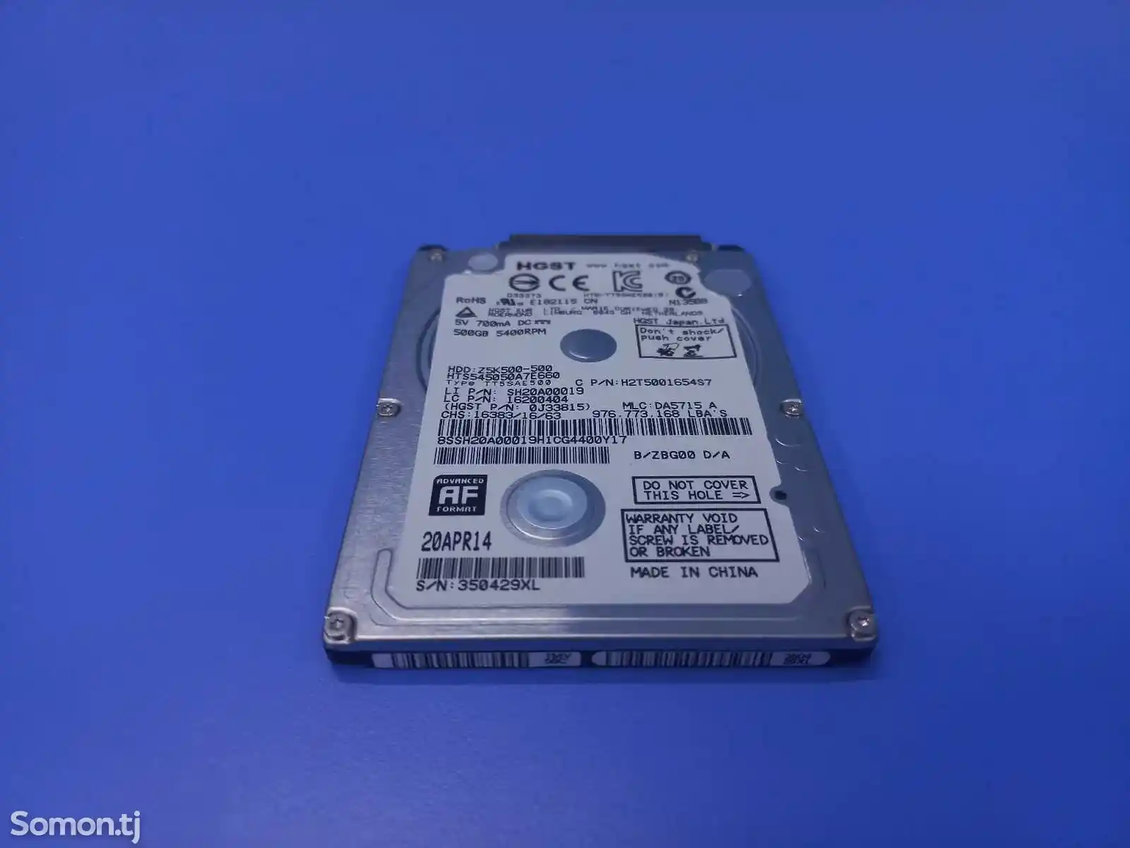 Жесткий диск для ноутбука 500GB HGST-2