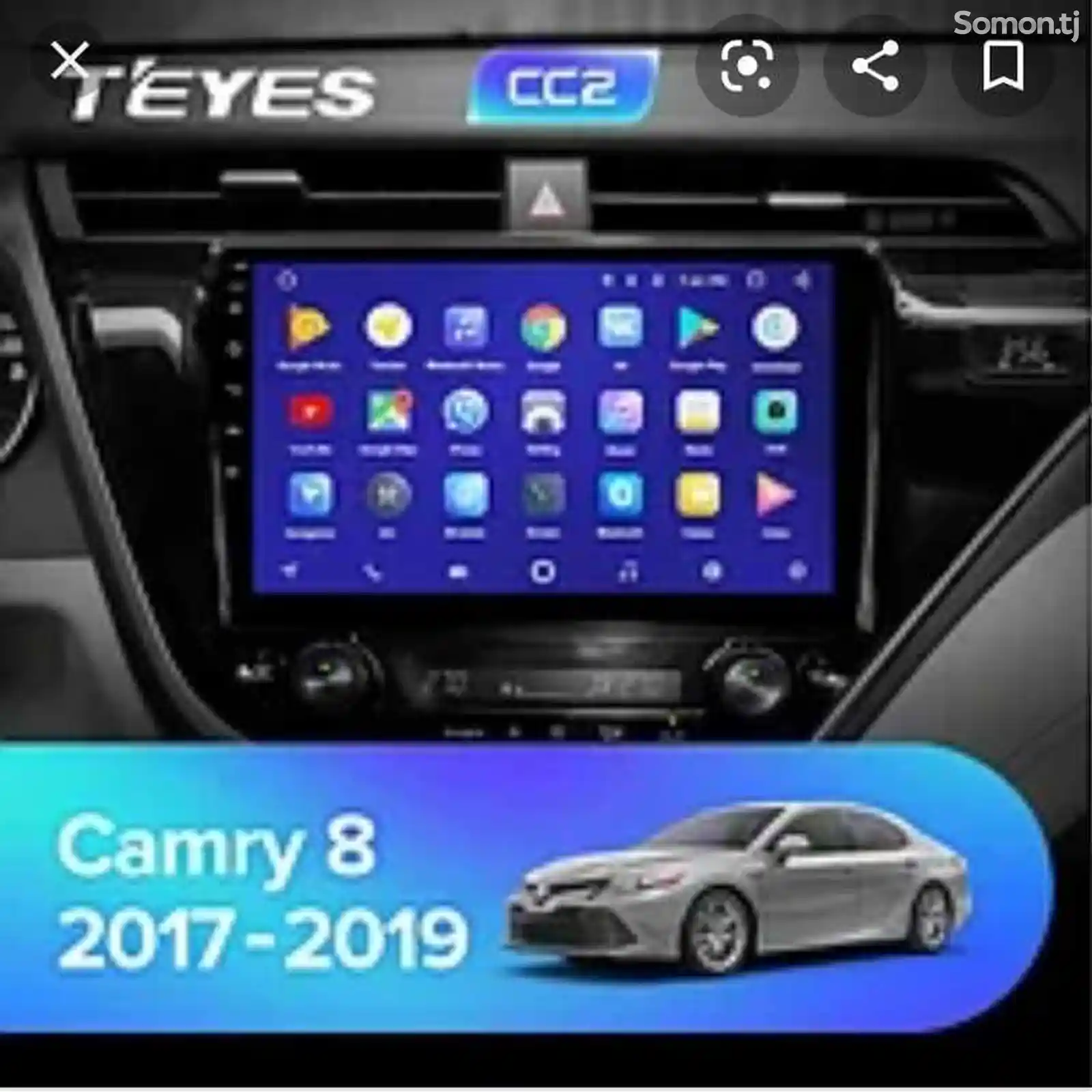 Штатный монитор Android для Toyota Camry-4
