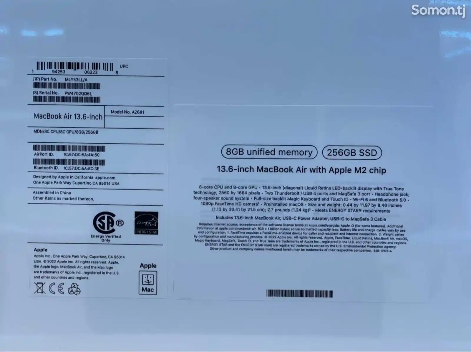 Ноутбук MacBook Air M2 8/256GB Midnight-3