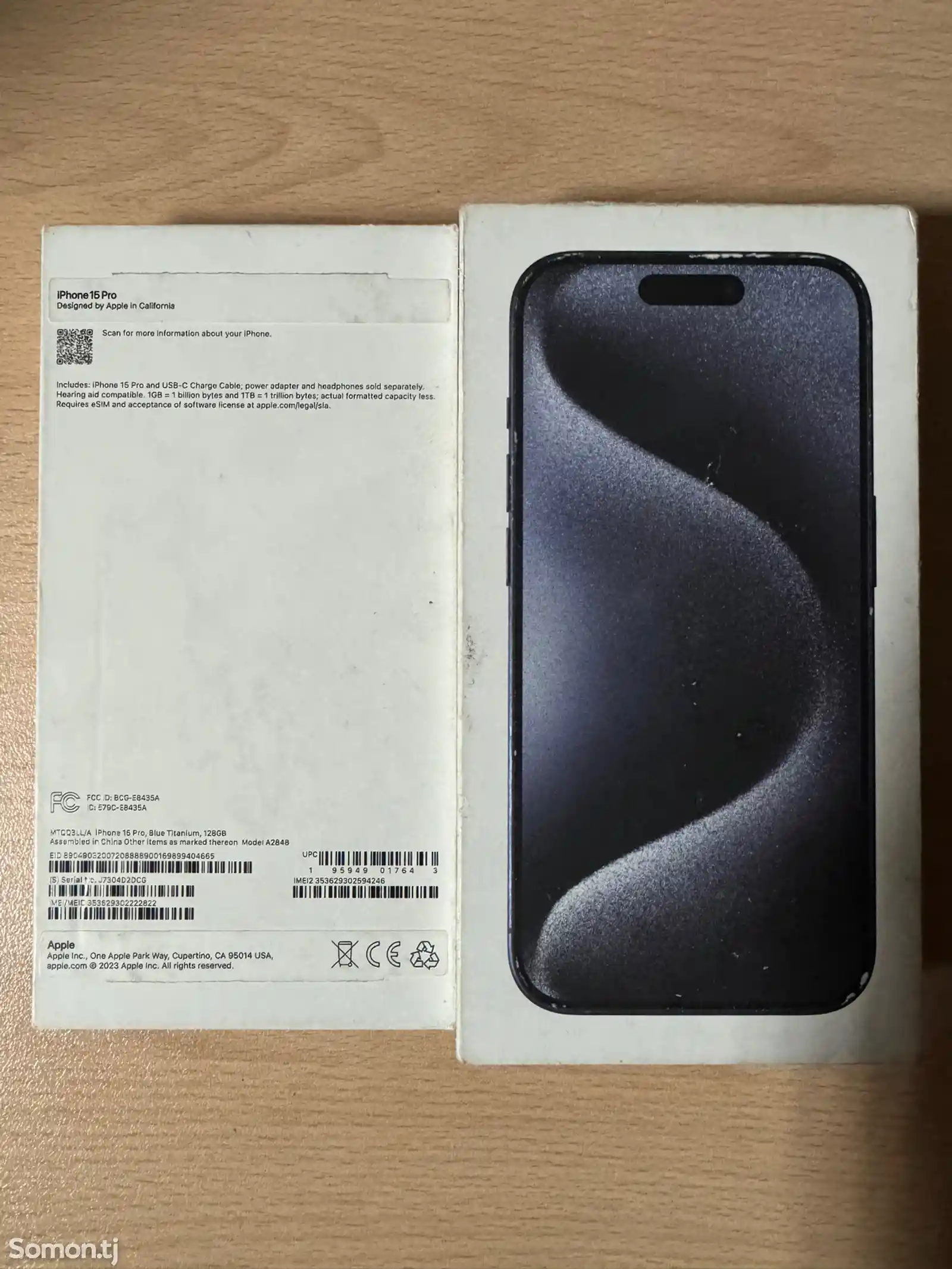 Apple iPhone 15 Pro, 128 gb, Blue Titanium-5