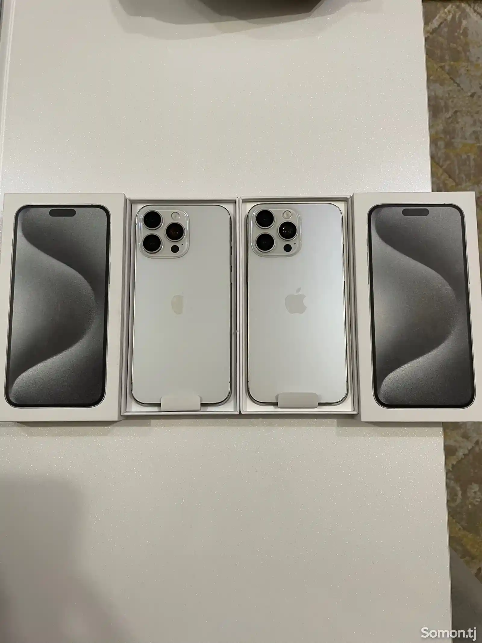 Apple iPhone 15 Pro Max, 256 gb, White Titanium дубликат-1