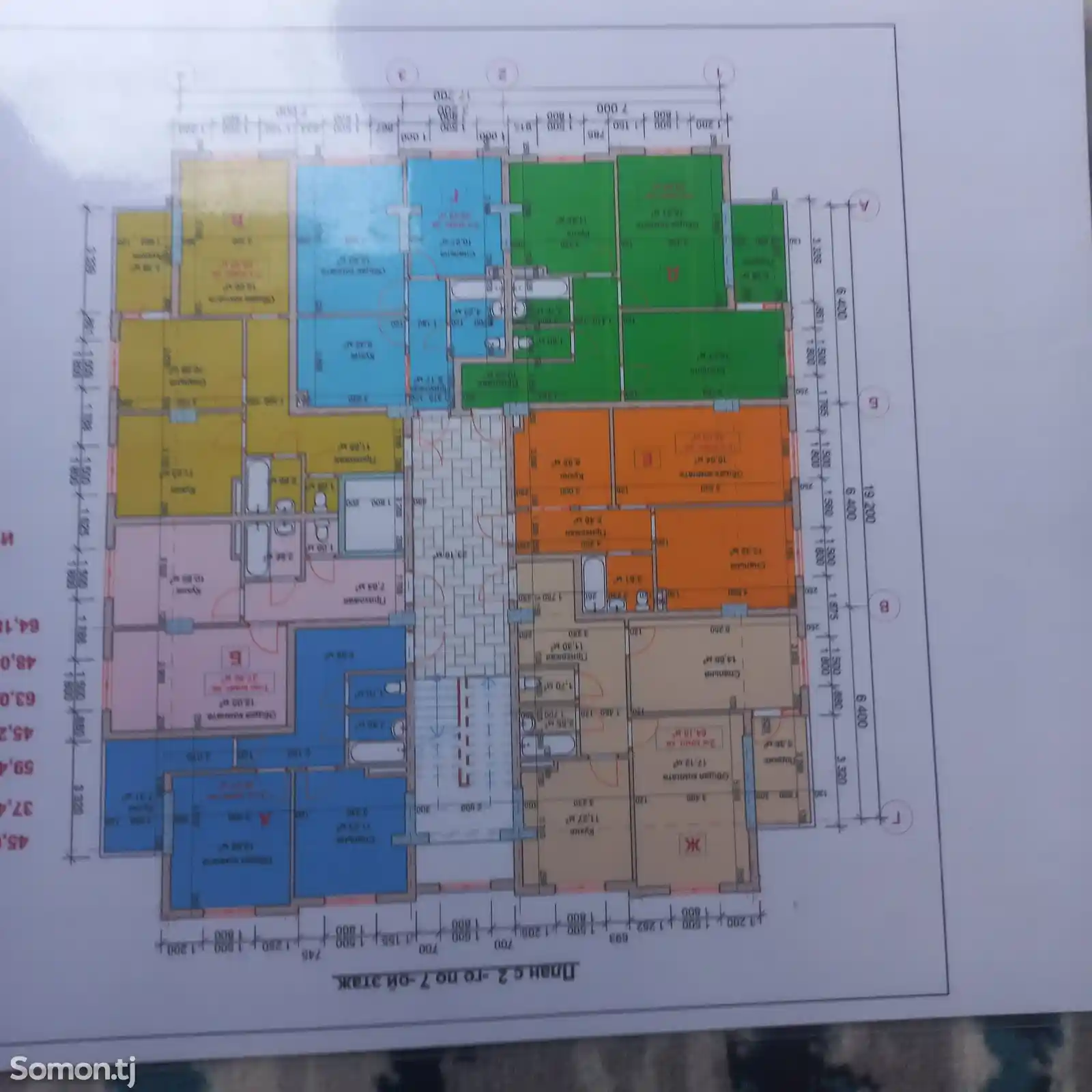 2-комн. квартира, 7 этаж, 45 м², Шабчарог-2