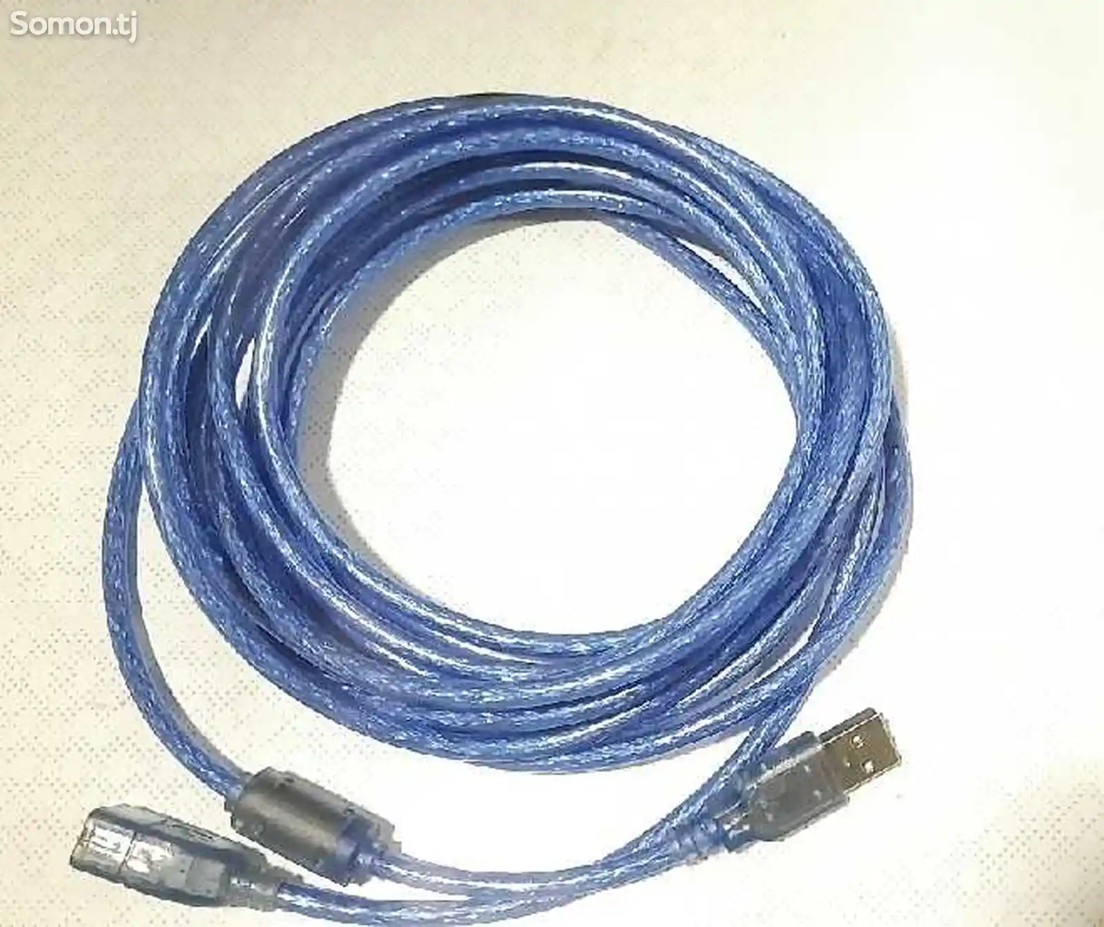 Удлинитель USB 2,0 AM / AF с фильтром силикон 5 м синий