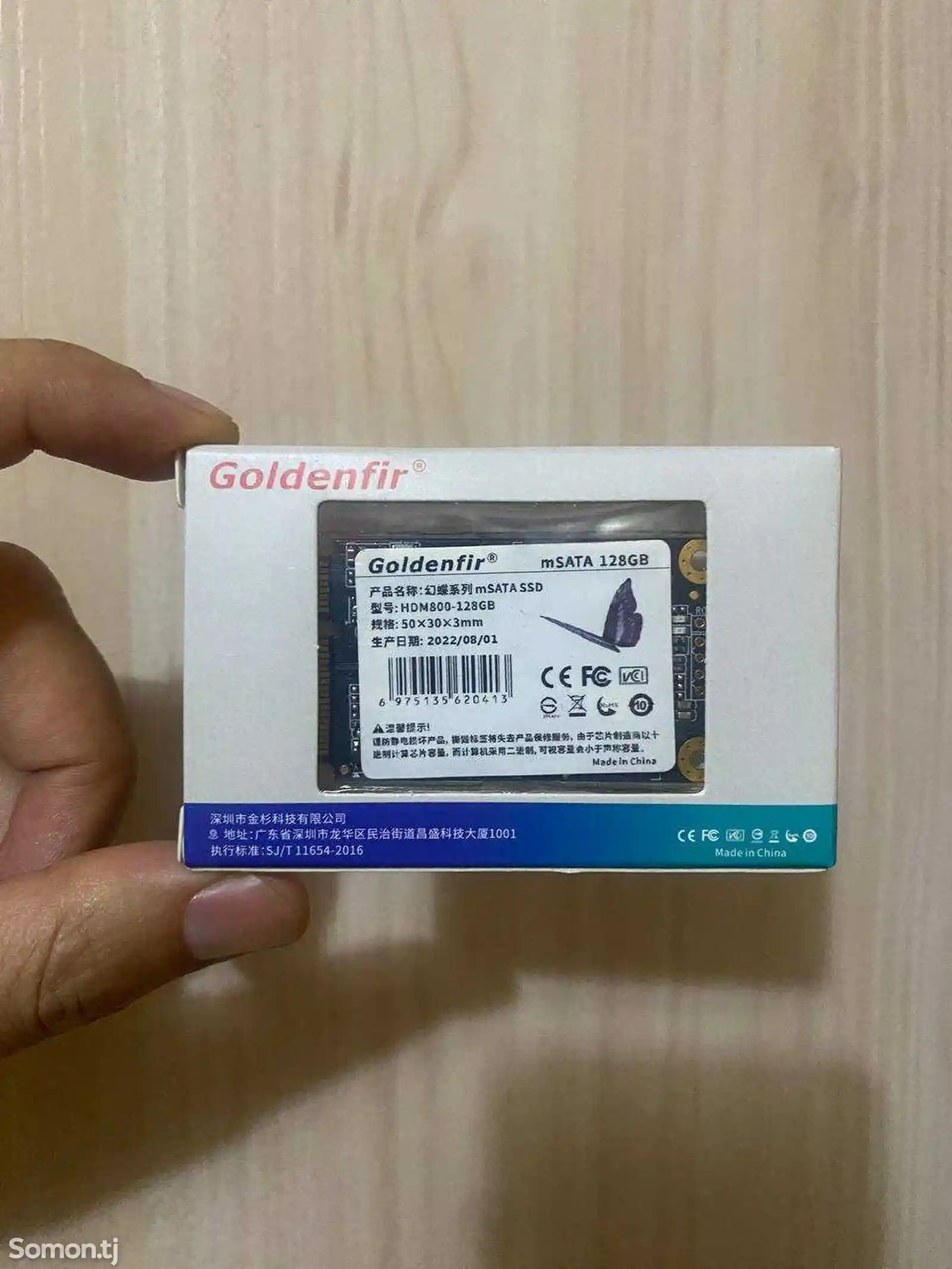 Жесткий диск MSATA SSD накопитель Goldenfir 128Gb-1