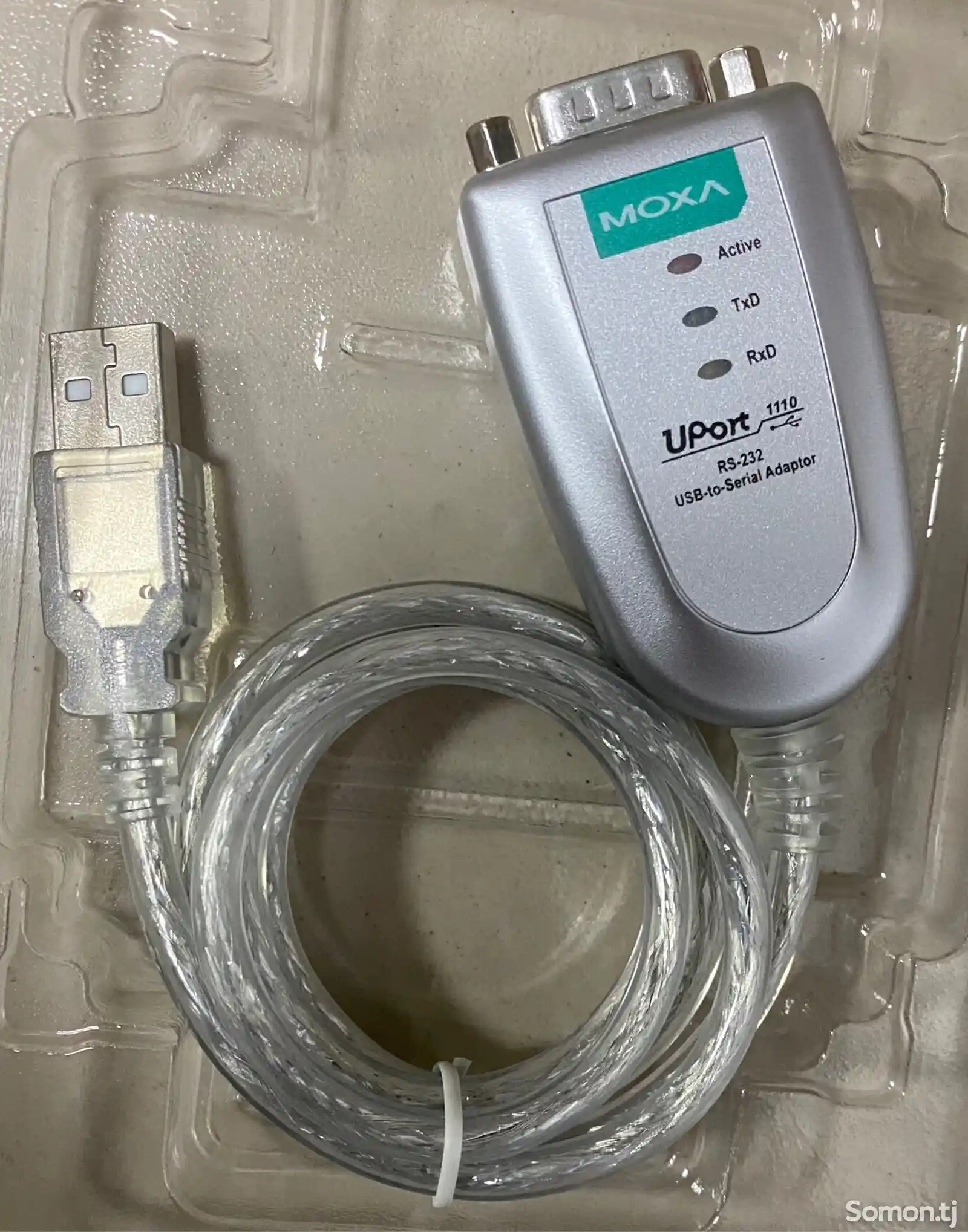 1-портовый преобразователь USB в RS-232 UPort 1110-4