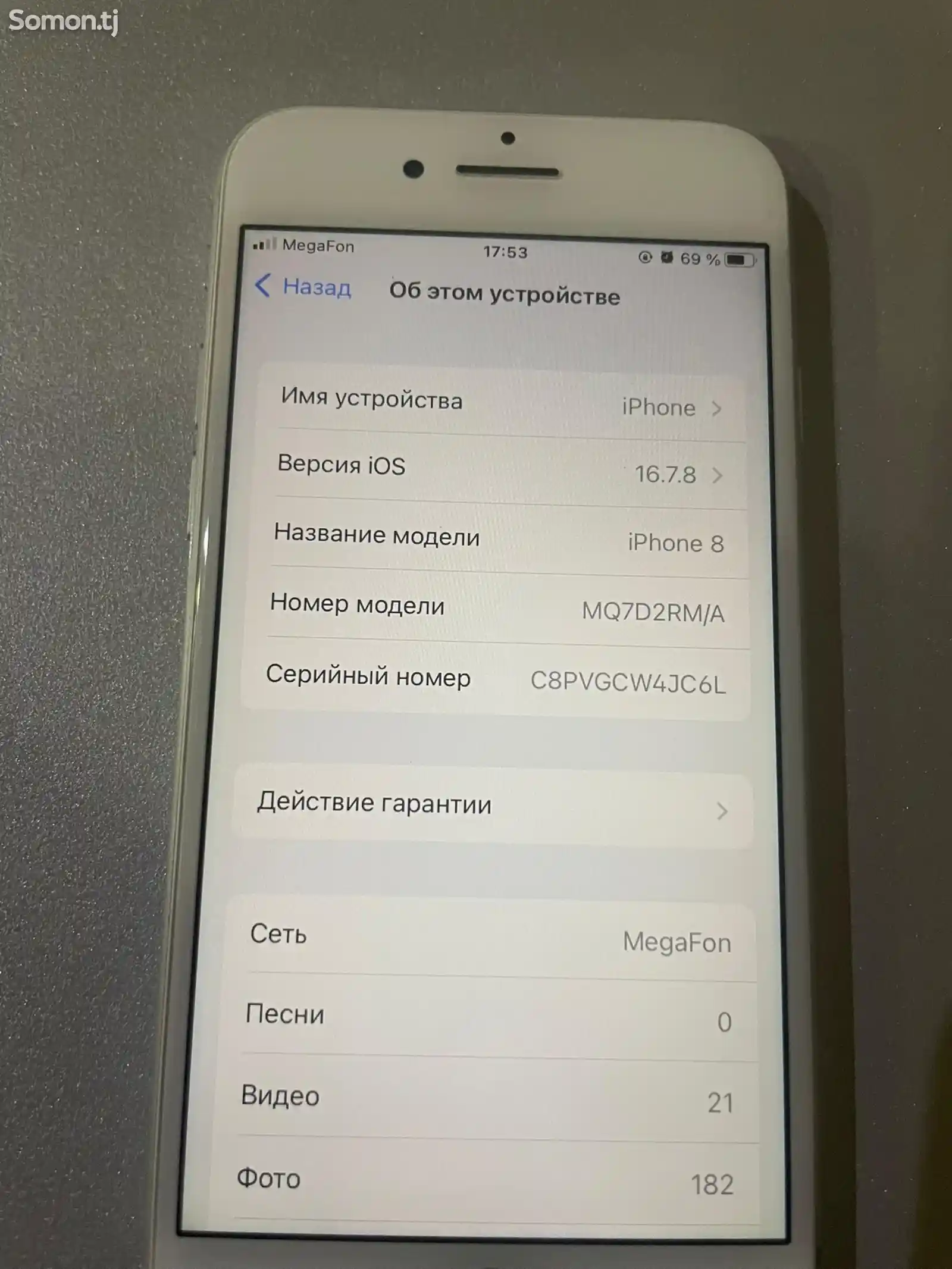 Apple iPhone 8, 256 gb, Silver-6