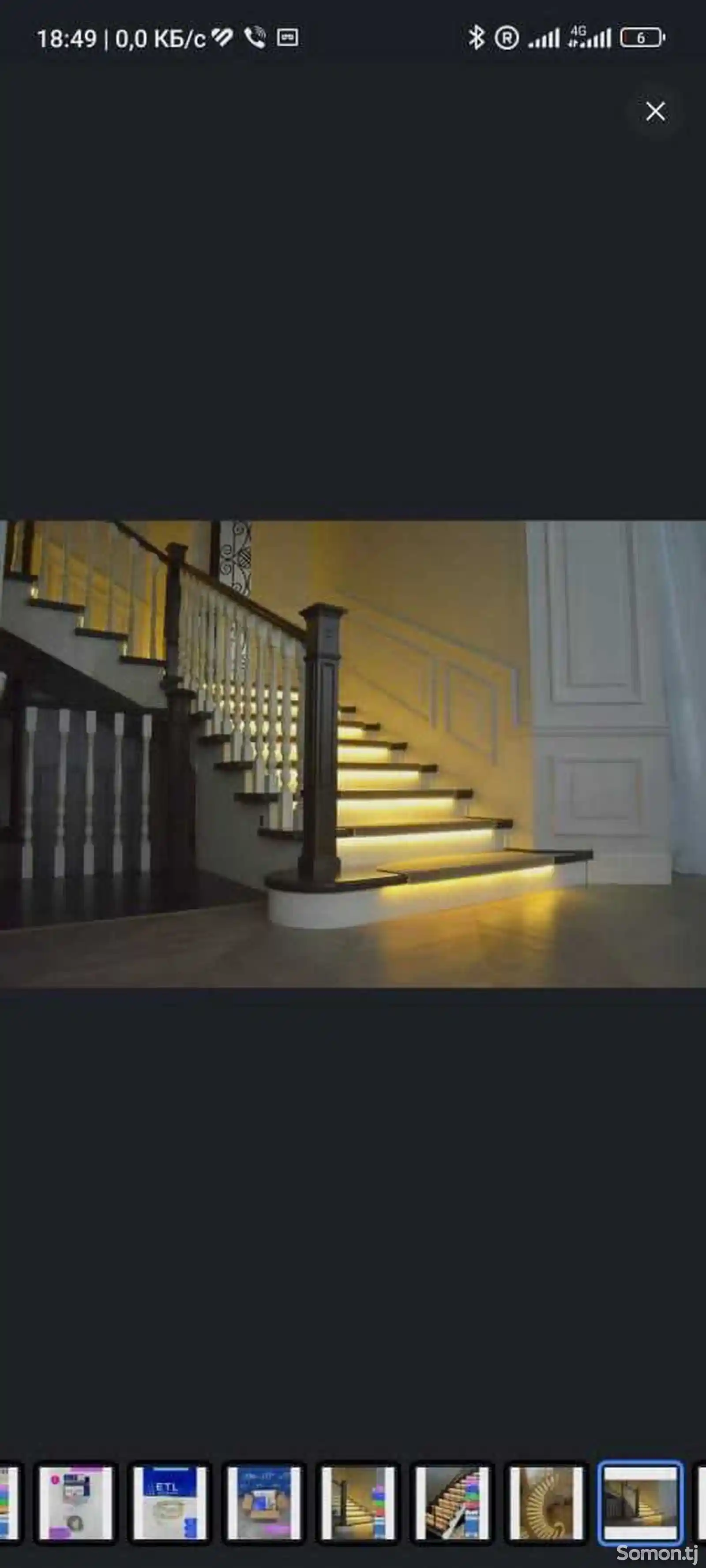Установка светодиодной подсветки на лестнице-4
