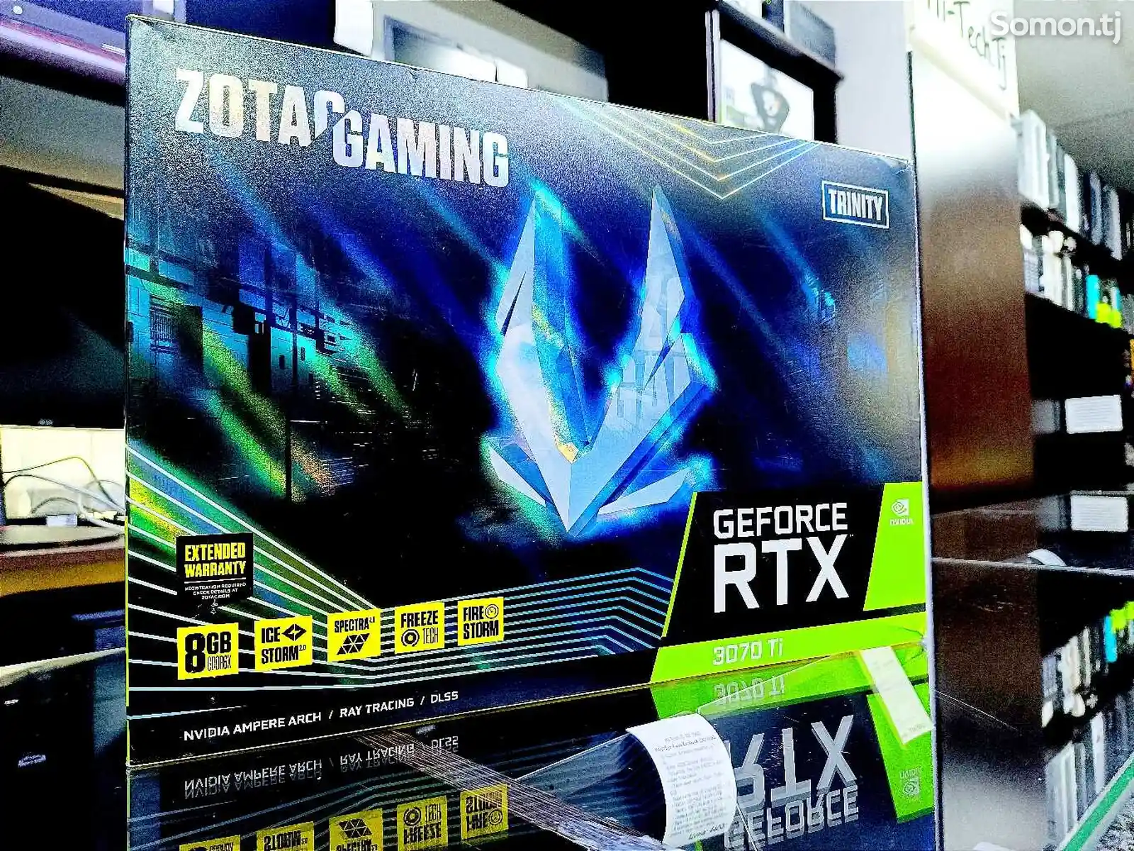 Видеокарта Zotac Trinity GeForce RTX 3070Ti 8GB / 256BIT / GDDR6X-1