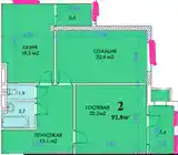 2-комн. квартира, 11 этаж, 93 м², Дом Печати, Шох Палас-6