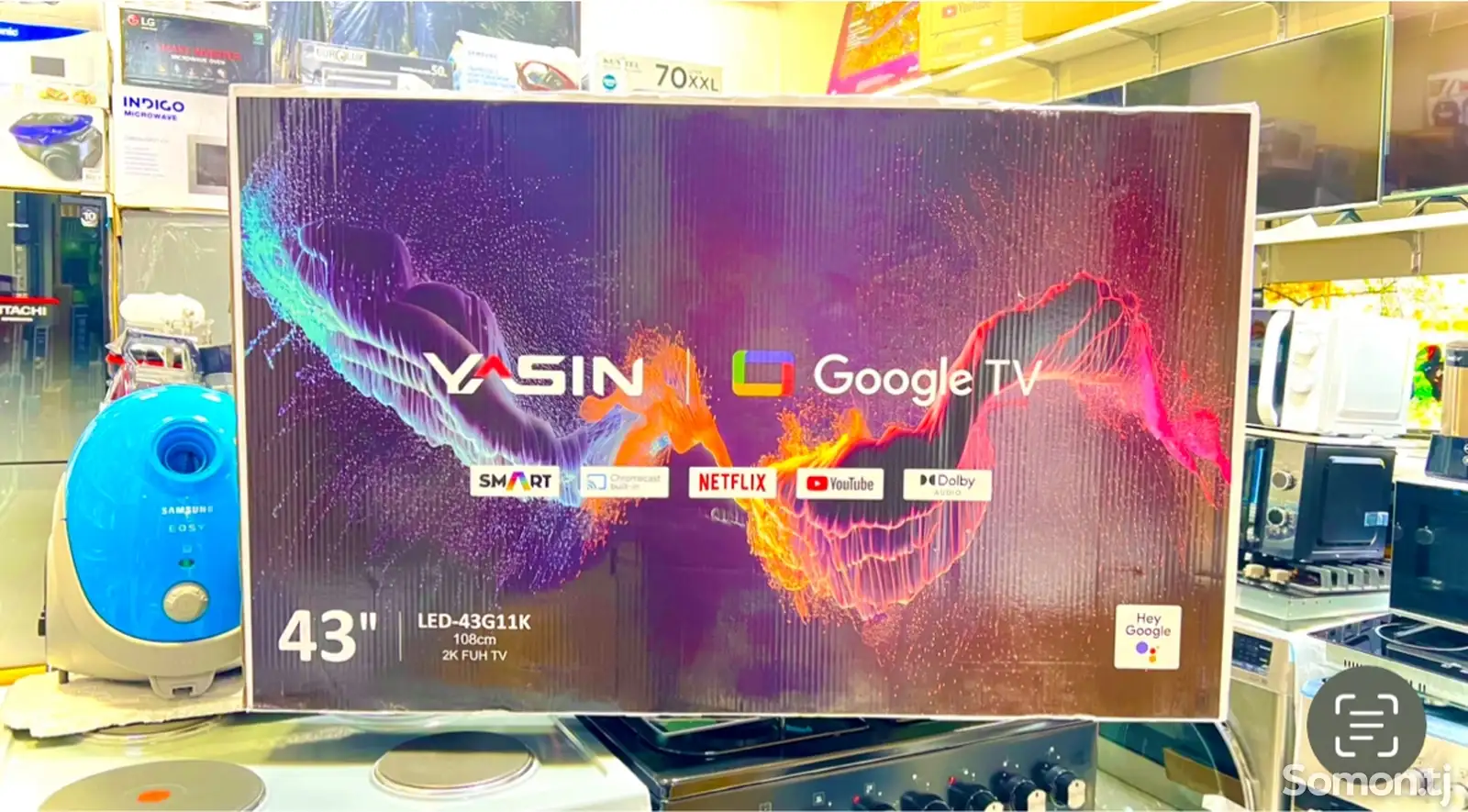 Телевизор Yasin 43 Google TV Android